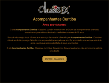 Tablet Screenshot of classisex.com.br